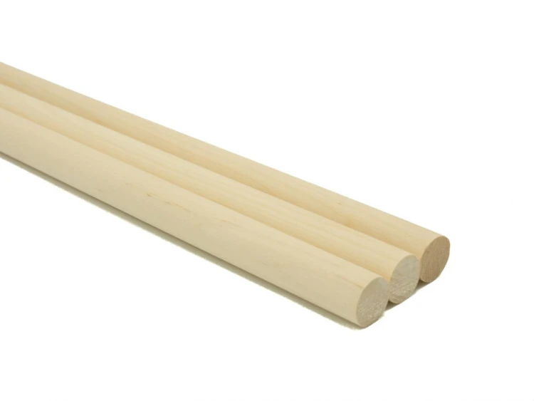 Drążek drewniany naturalny 1x30cm 3szt, Aliga