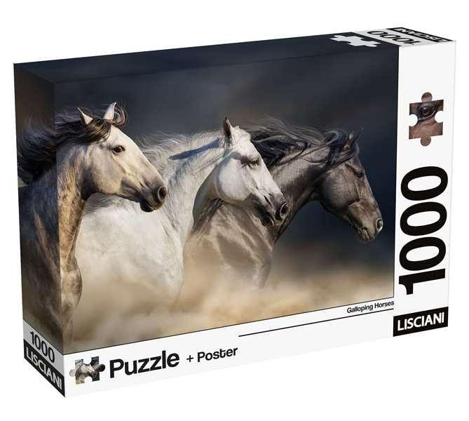 Puzzle 1000 Adults Konie w galopie, Lisciani