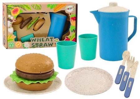 Zestaw naczyń hamburger 11el, Leantoys