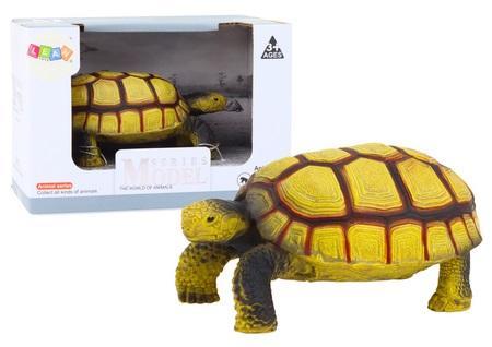 Figurka żółw gad beżowo brązowy, Leantoys