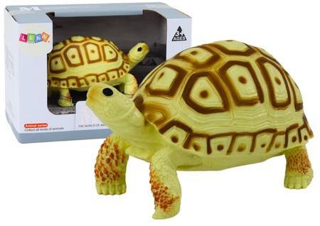 Figurka żółw gad jansożółty brązowy, Leantoys