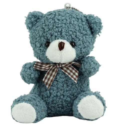 Brelok Miś pluszowy granatowy 8cm, Leantoys