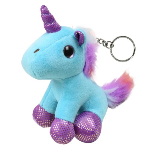 Brelok pluszowy niebieski 12cm, Leantoys