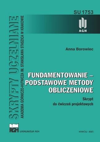 Fundamentowanie - podstawowe metody obliczeniowe