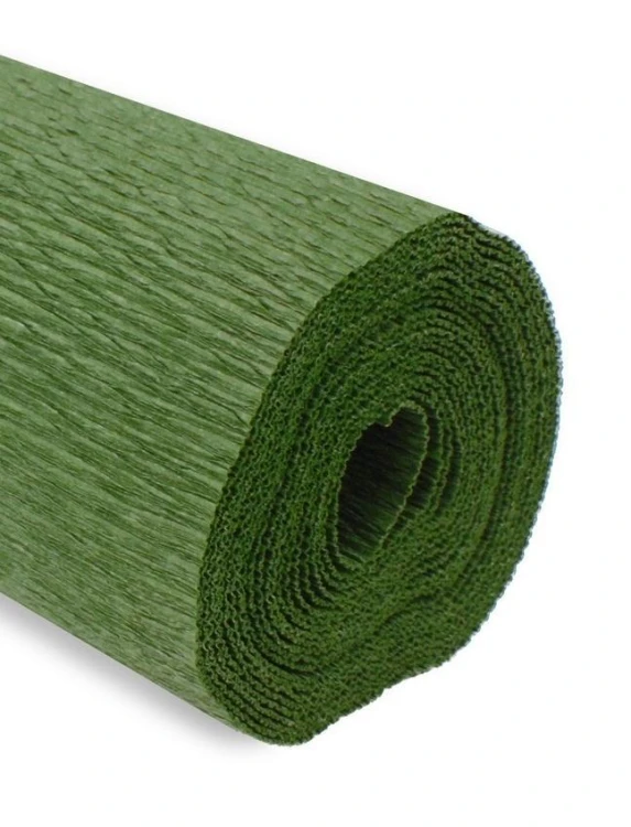 Krepina 50x250cm 180g ciemna zielona