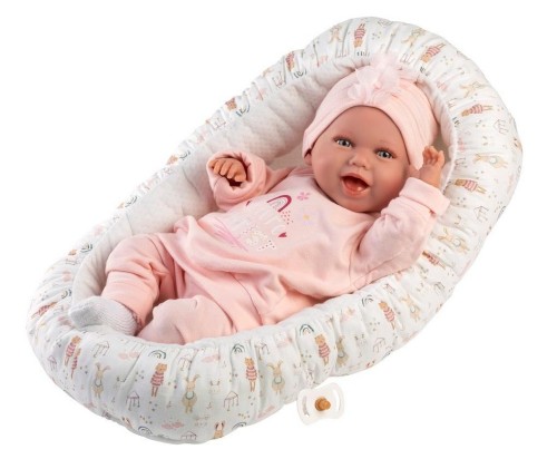 Lalka bobas Mimi śmiejąca się z kokonem 42cm
