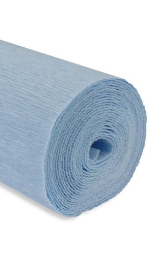 Krepina 50x250cm 180g jasna niebieska