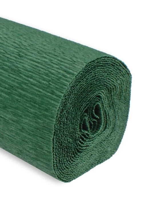 Krepina 50x250cm 180g ciemna zielona