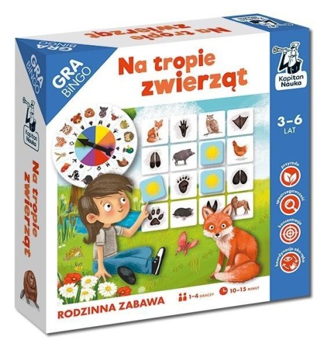Kapitan Nauka. Na tropie zwierząt. Gra bingo