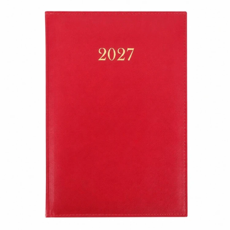 Terminarz 2027 tygodniowy B5 Divas czerwony