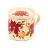 Porcelanowy kubek i pokrywka Christmas Botanicals