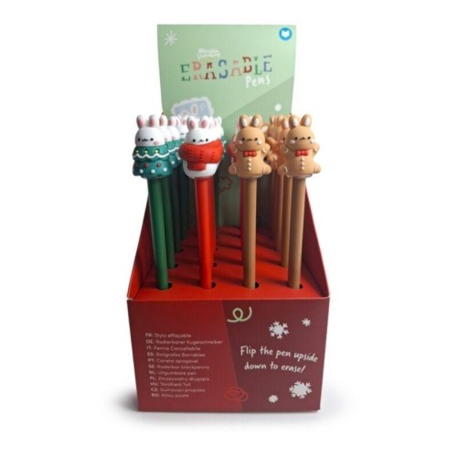 Długopis ścieralny Christmas Króliki (20szt)