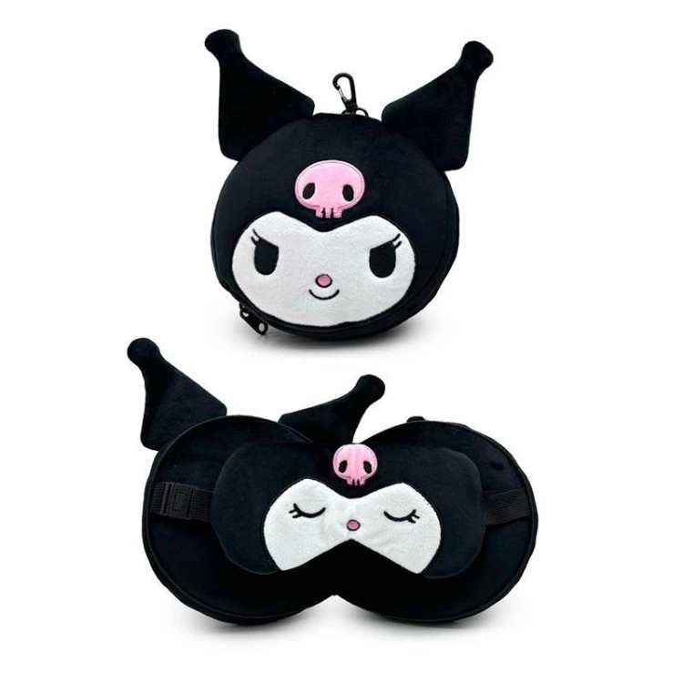 Poduszka podróżna Relaxeazzz z maską Kuromi