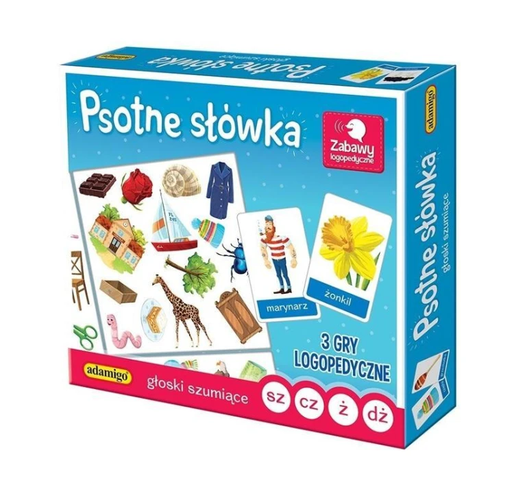 Psotne słówka. Głoski szumiące, Adamigo