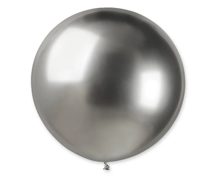 Balon kula shiny 0,80m srebrna