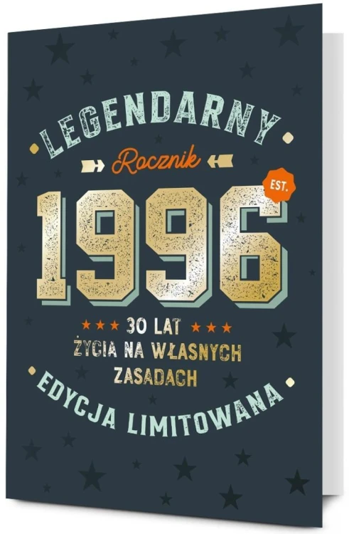 Karnet Urodziny 30
