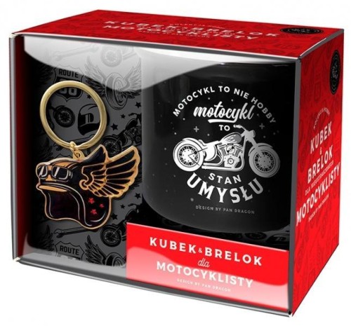 Zestaw kubek + brelok Hobby-Motocykl, Pan Dragon