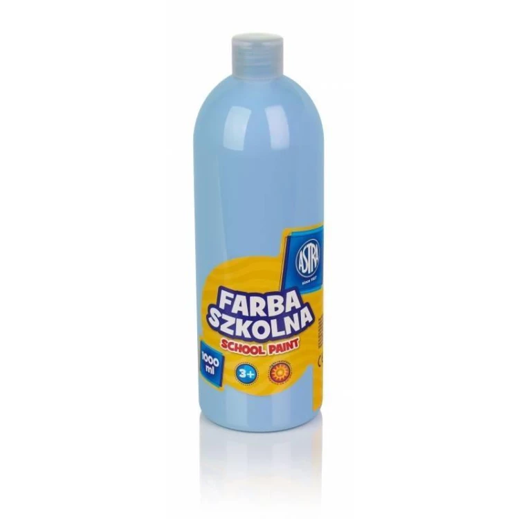 Farba szkolna błękitna 1000ml ASTRA