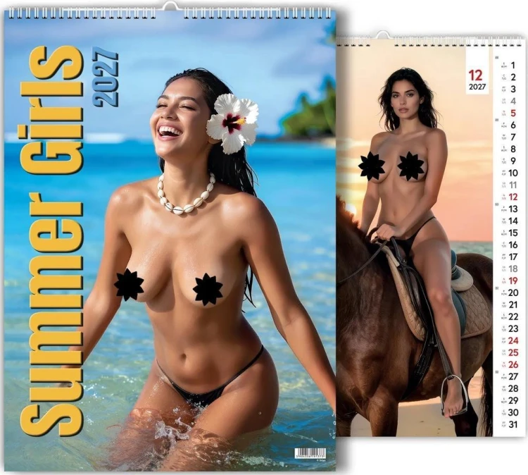 Kalendarz 2027 wieloplanszowy Summer Girls
