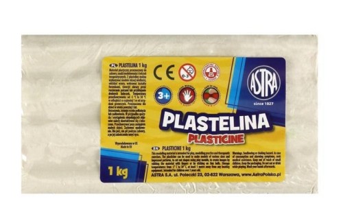 Plastelina biała 1kg ASTRA, ASTRA papiernicze