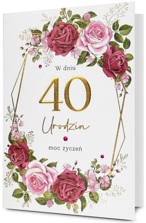 Karnet Urodziny 40