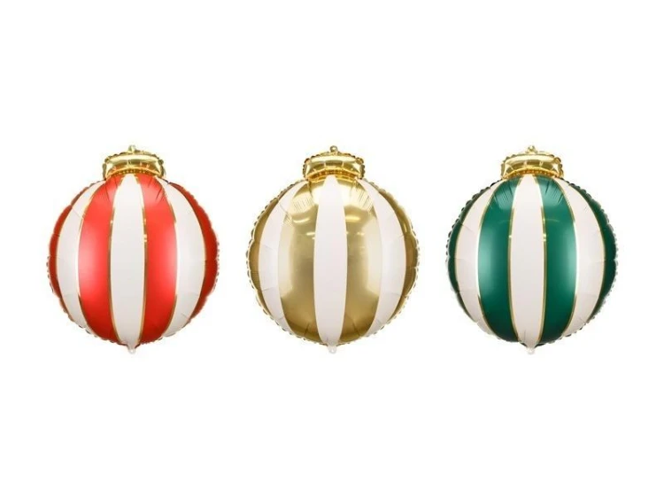 Balony foliowe Bombki 42x46cm 3szt