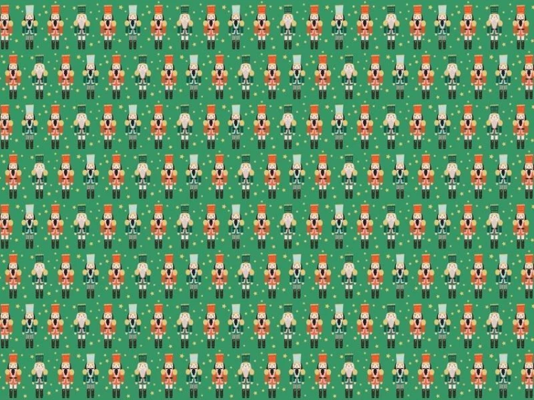 Papier do pakowania - Dziadek do orzechów 70x200cm