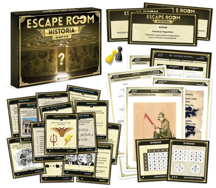 Gra escape room. Historia, praca zbiorowa