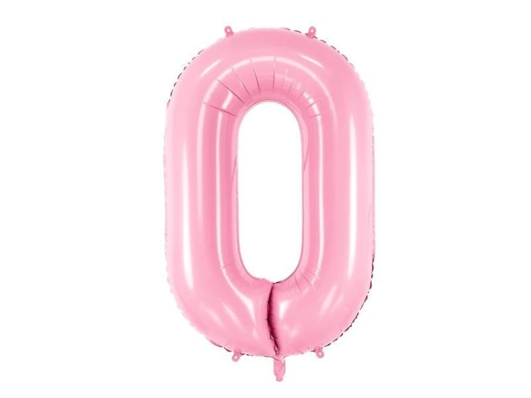 Balon foliowy 0 różowy 86cm