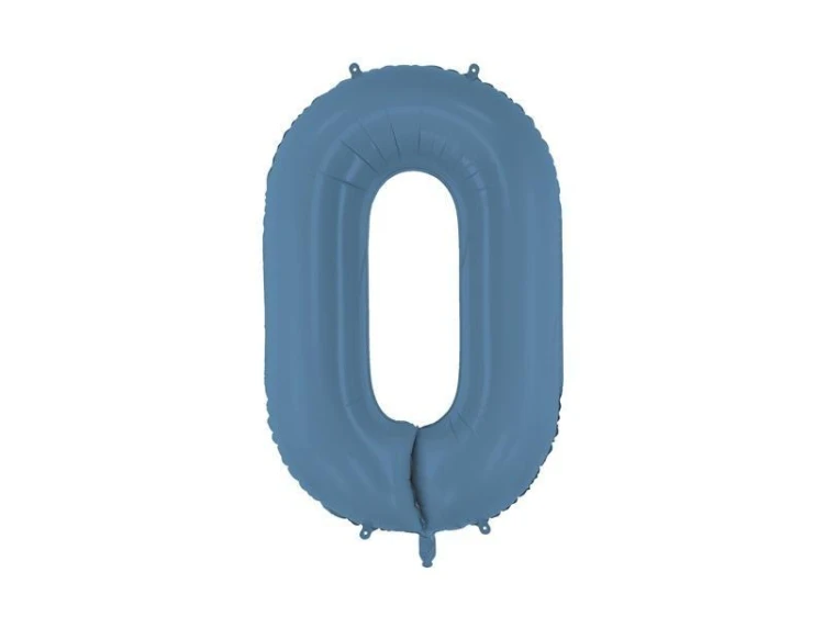 Balon foliowy cyfra 0 86cm granat