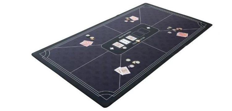 Mata pokerowa niebieska 138x79cm, Quint