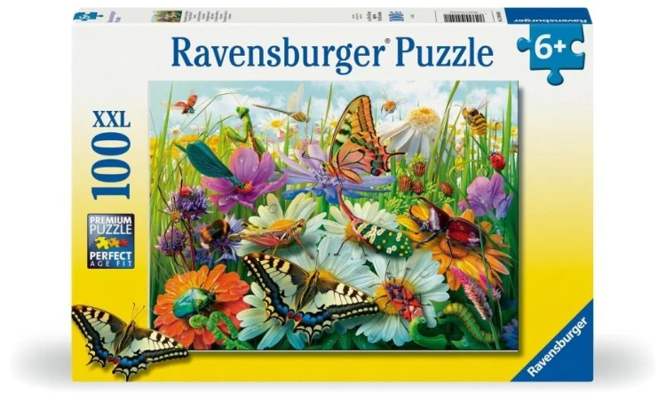 Puzzle dla dzieci 2D: Motyle 100el, Ravensburger