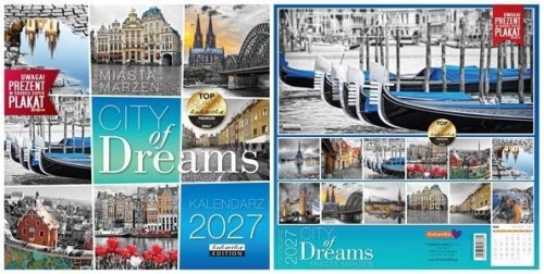 Kalendarz 2027 ścienny City of Dreams