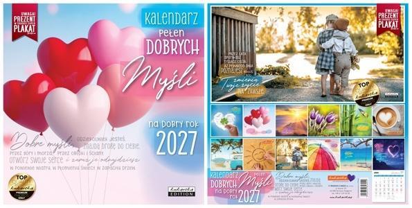 Kalendarz 2027 ścienny Classic Q Dobrych Myśli