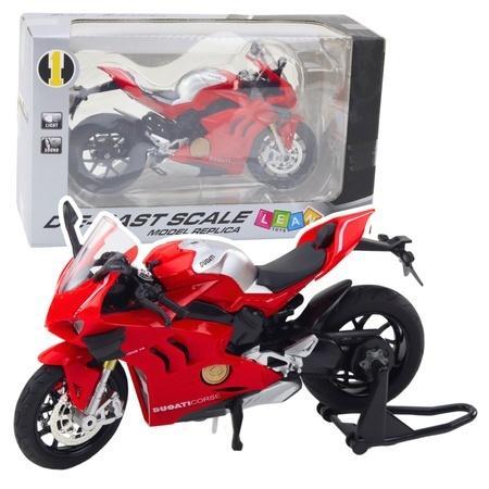 Motocykl metalowy ze światłem i dźwiękiem 1:12