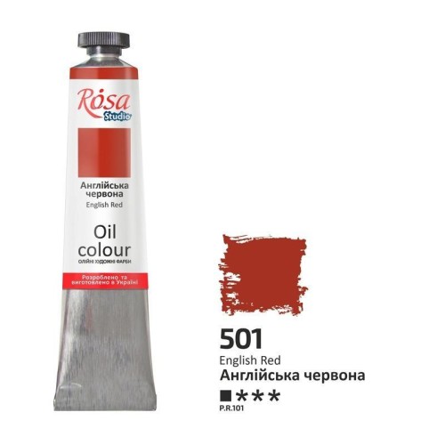 Farba olejna english red 501 45ml, Rosa