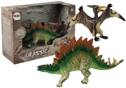Dinozaury 2szt Stegosaurus, Pteranodon, Leantoys