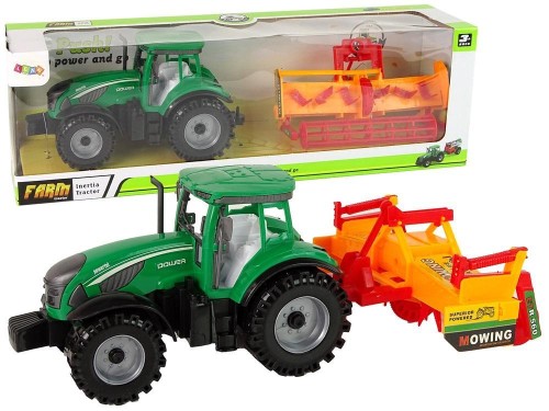 Traktor z kultywatorem na napęd, Leantoys
