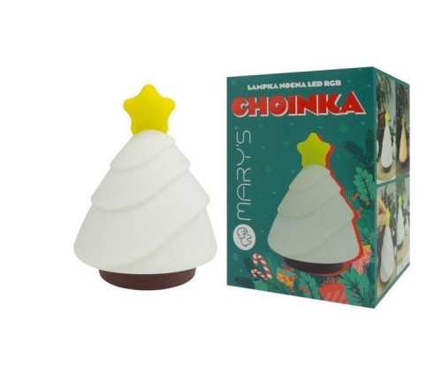 Lampka nocna LED RGB choinka, Mary's