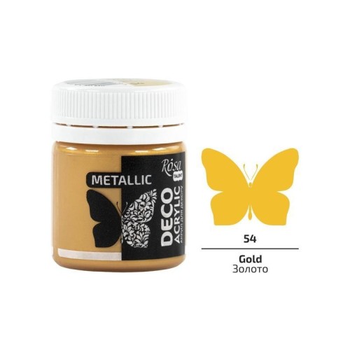 Farba akrylowa metaliczna gold 54 20ml, Rosa