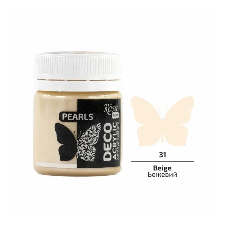 Farba akrylowa perłowa beige 71 20ml, Rosa
