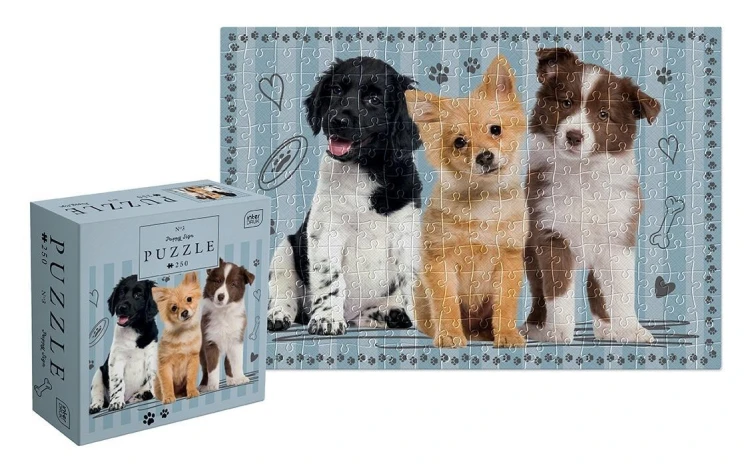 Puzzle 250 Puppy Sign 3, INTERDRUK