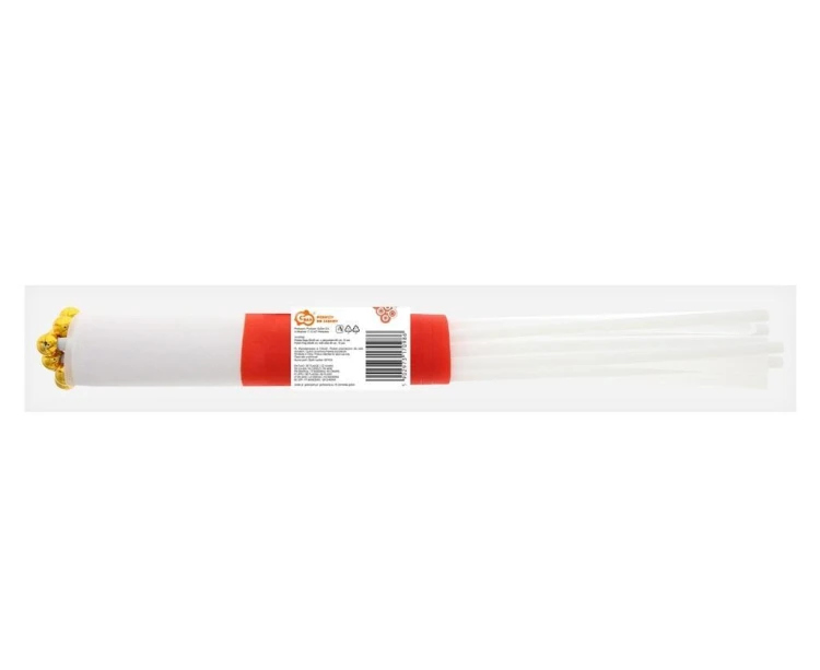 Polska flaga z patyczkiem 60cm 10szt