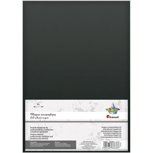 Magnes samoprzylepny A4 grubość 1mm 1szt, Titanum