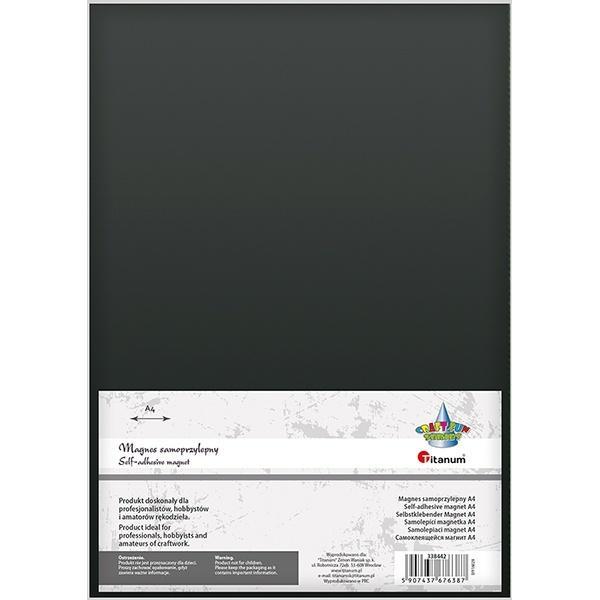Magnes samoprzylepny A4 grubość 1mm 1szt, Titanum