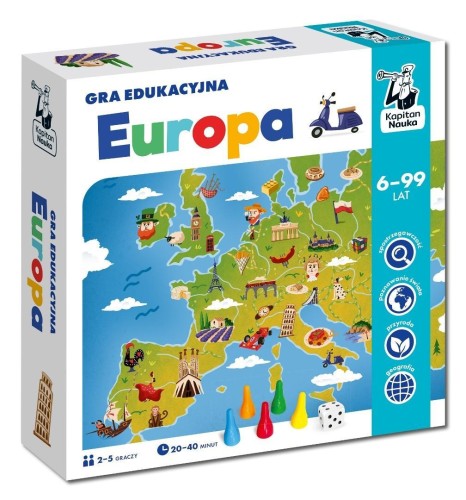 Kapitan Nauka. Europa. Gra edukacyjna