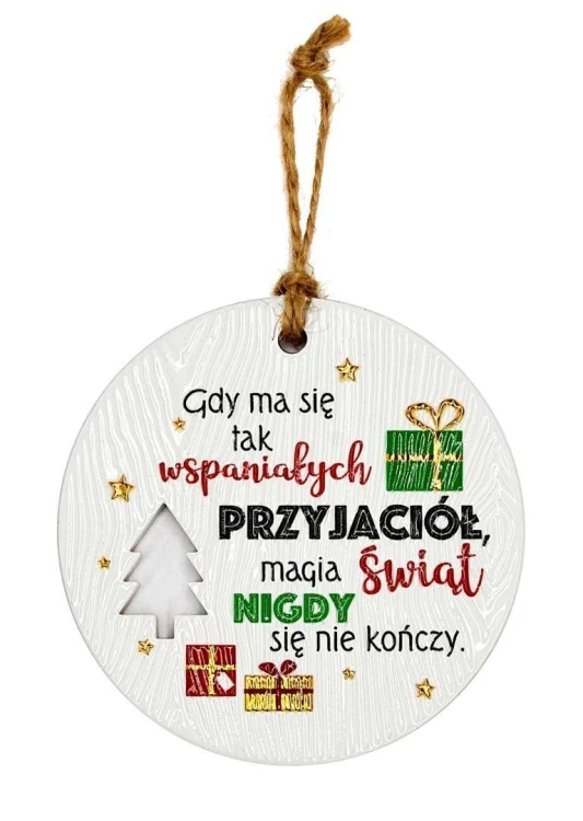 Zawieszka ceramiczna Boże Narodzenie