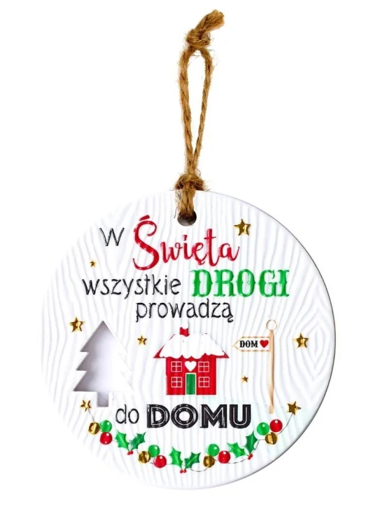 Zawieszka ceramiczna Boże Narodzenie
