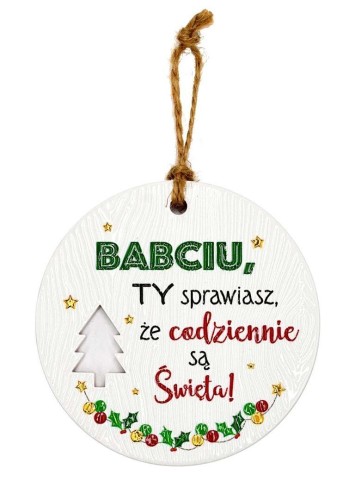 Zawieszka ceramiczna Boże Narodzenie