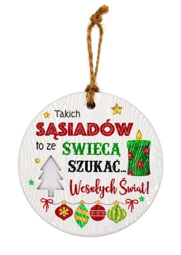 Zawieszka ceramiczna Boże Narodzenie